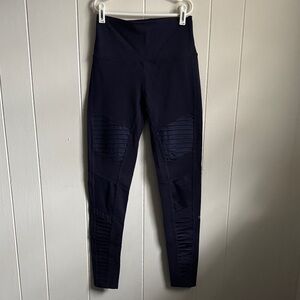 Alo Yoga High-Waist Moto Navy Legging Sz S